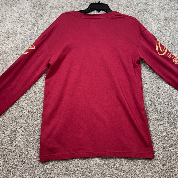 Cleveland Cavaliers NBA League Tour Long Sleeve Shirt Wine Mens 2XL NEW - Picture 8 of 9